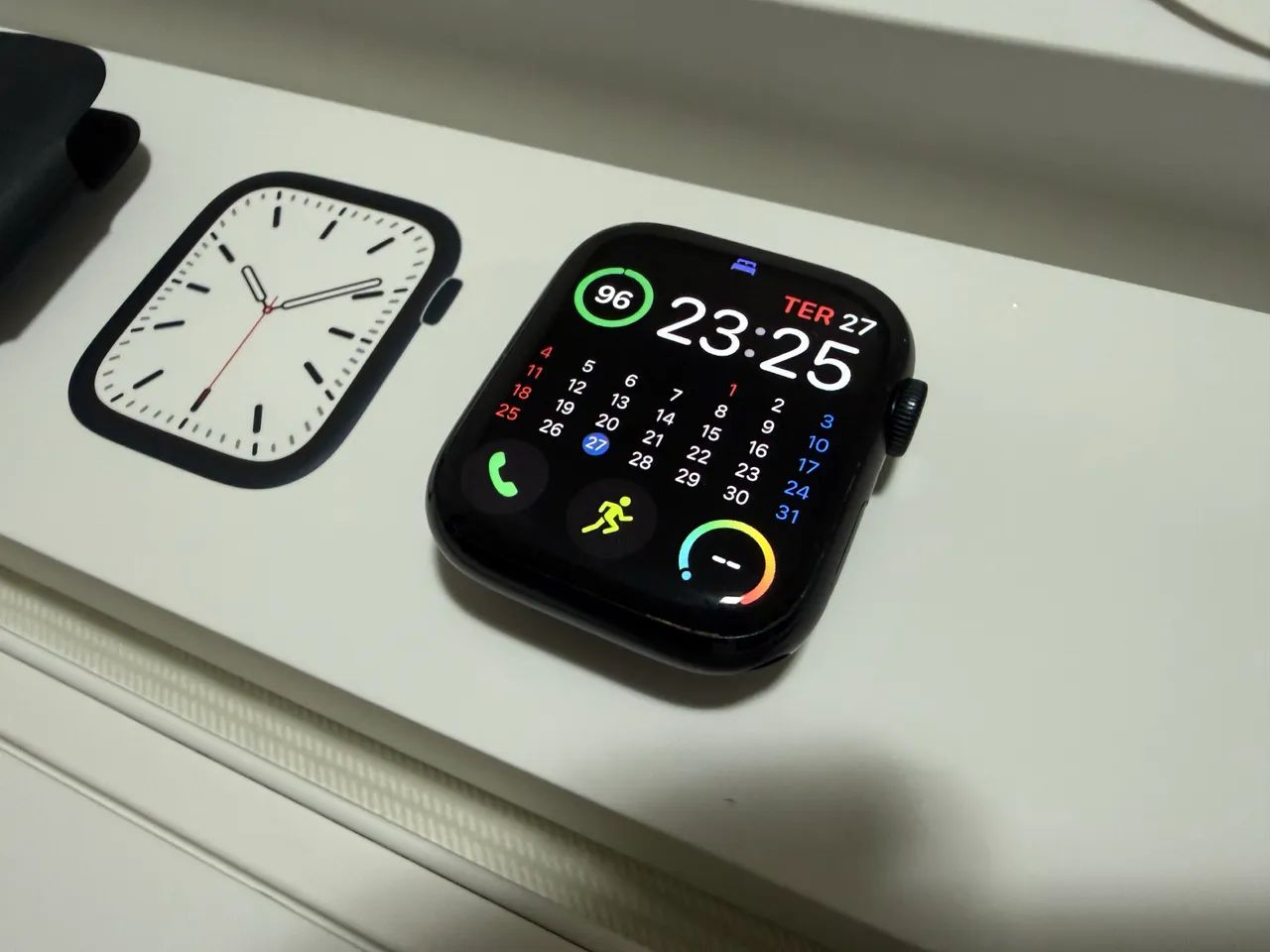 Apple Watch Series 7 45mm Midnight Ótimo Estado - Foto 3