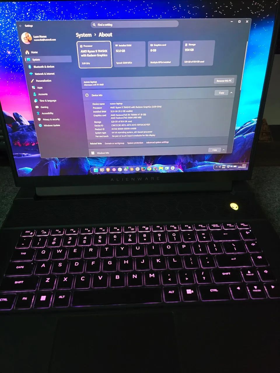 Notebook Alienware M16 Ryzen 9 - Foto 2
