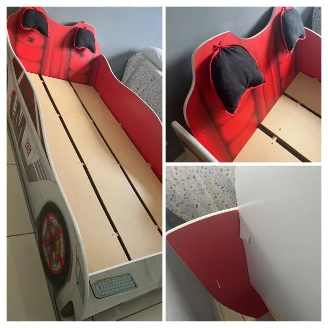 CAMA MODELO CARROS- TAMANHO SOLTEIRO