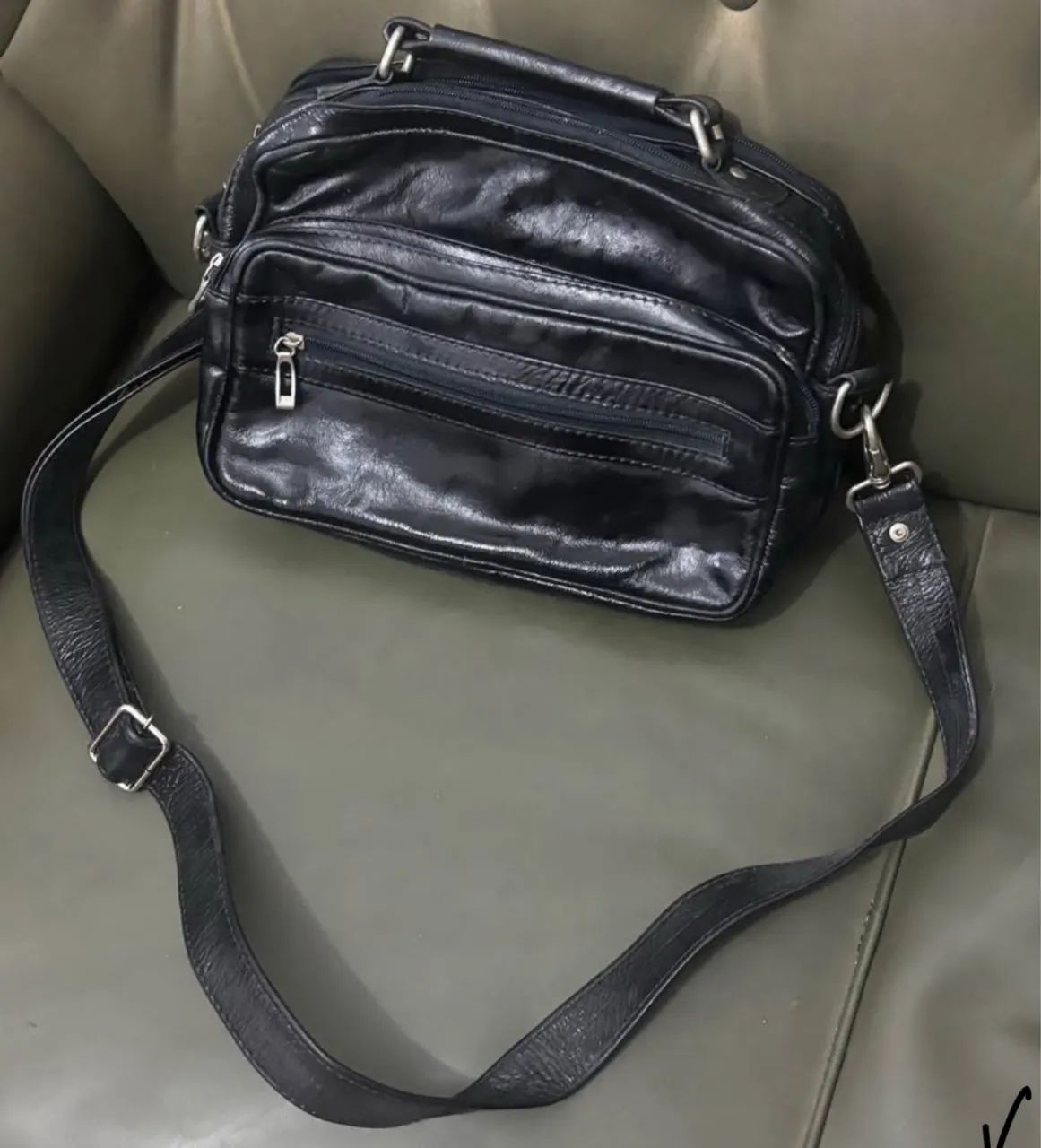 Bolsa Carteiro/Transversal Nova, Couro