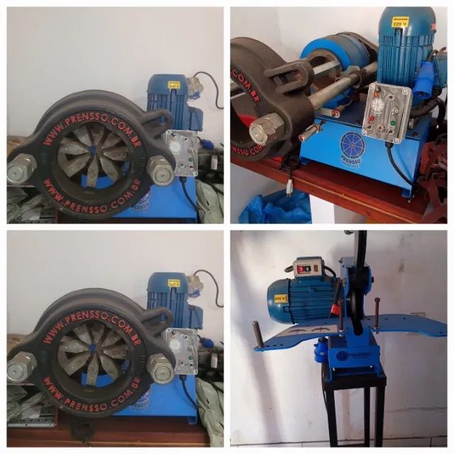 Máquina de Prenssar Mangueiras e Máquina de Cortar Mangueiras 