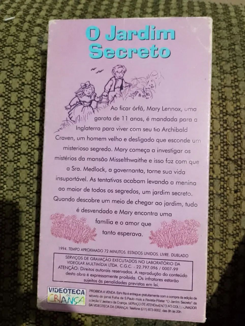Fita vhs O Jardim Secreto  - Foto 2