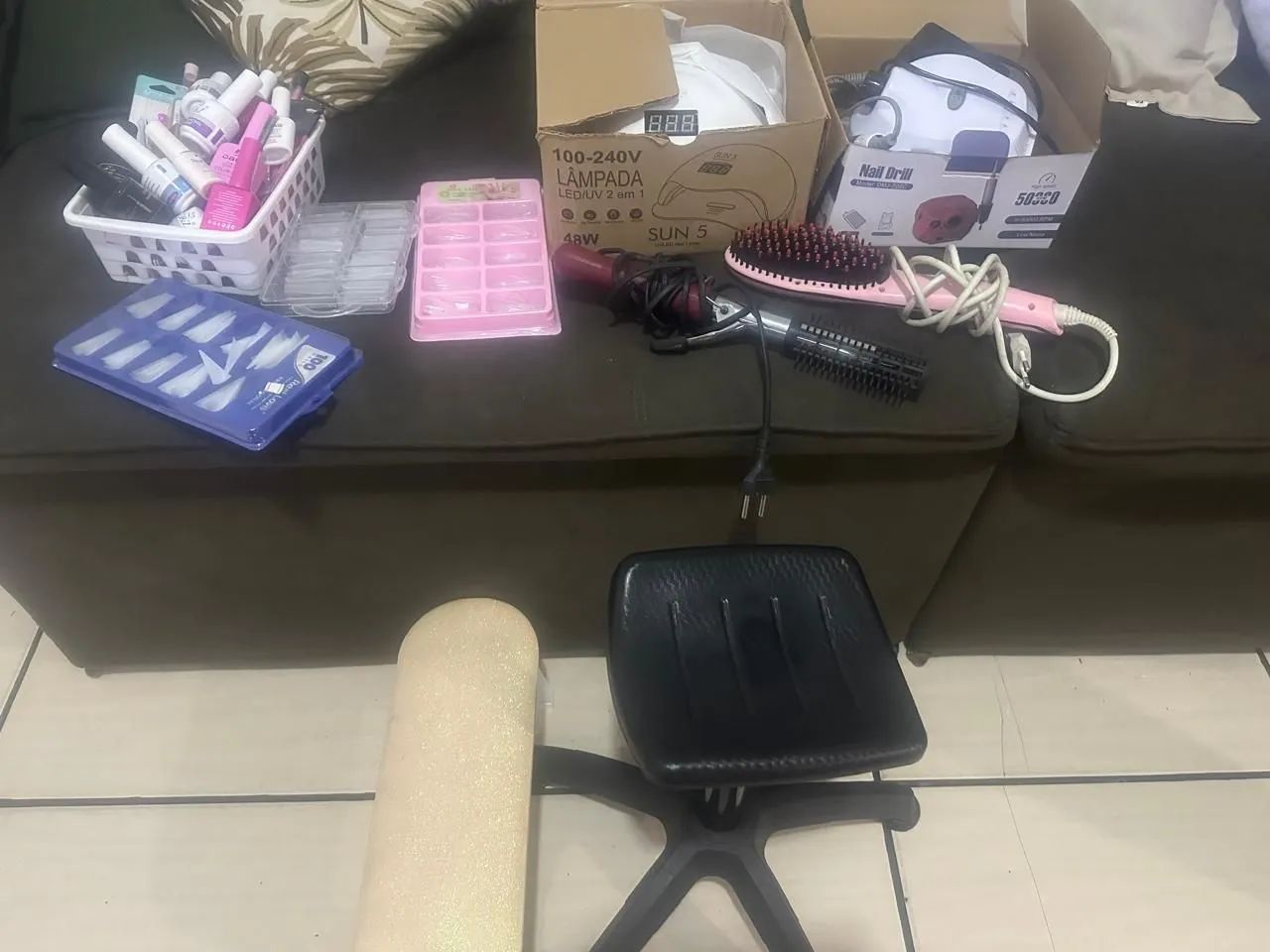 Kits manicure e nails + escova alisadora e babyliss - Foto 4