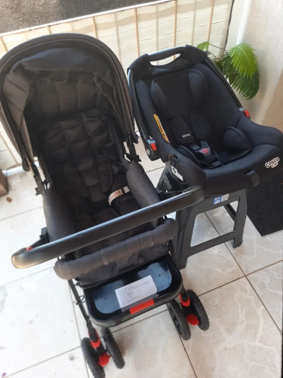 Bebê conforto e carrinho