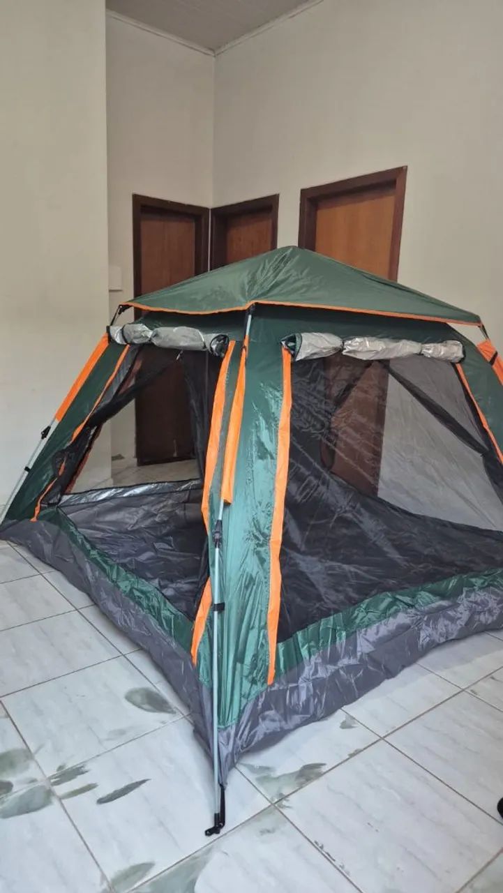 Barraca de acampamento automática 5-6 pessoas