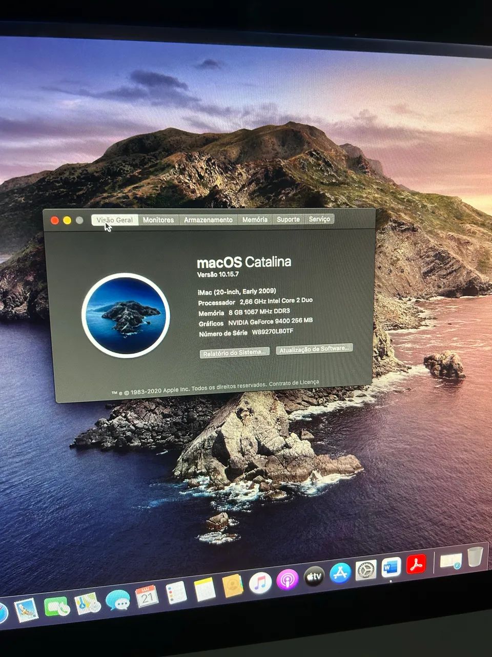 iMac 20 polegadas 2009 - Com mouse Dell e teclado Bluetooth