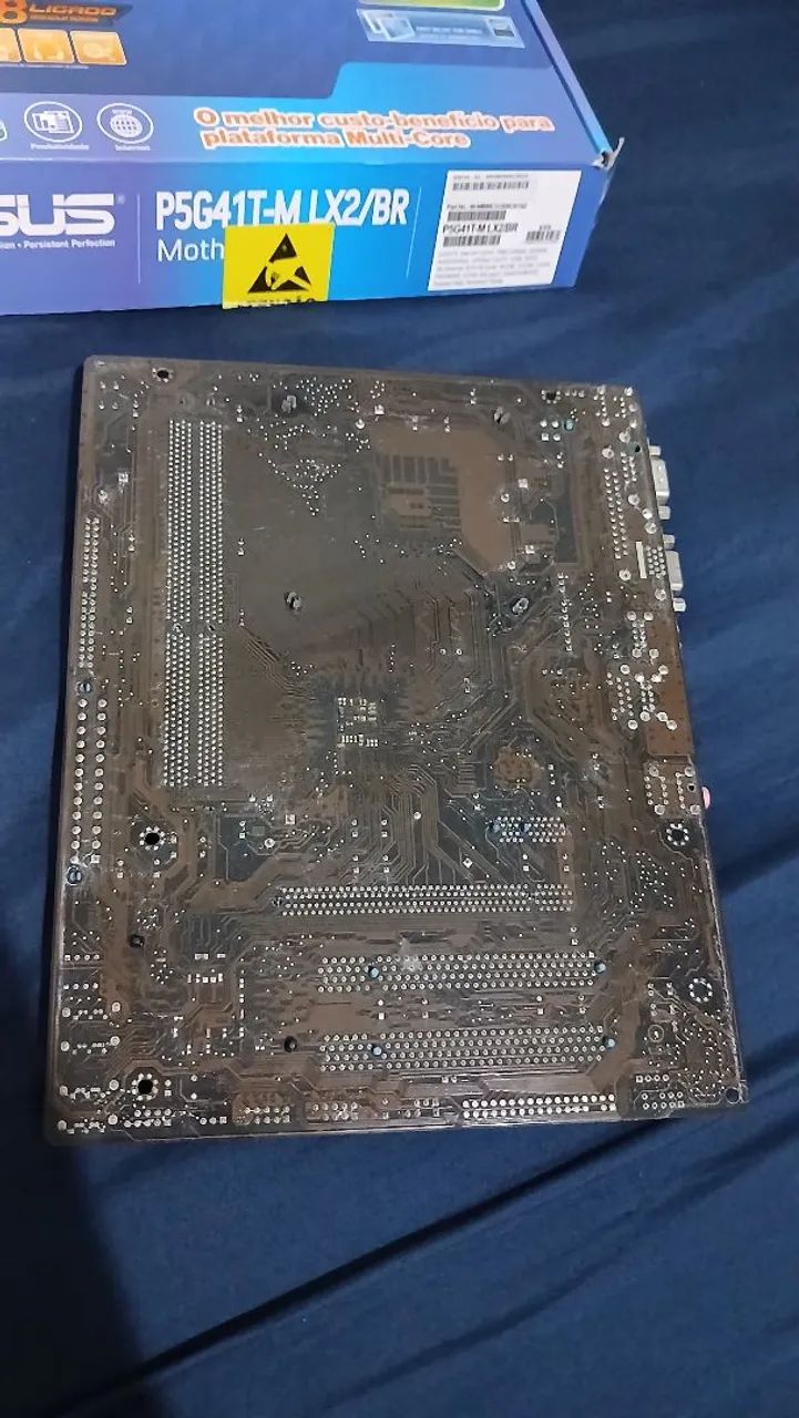 Placa mãe LGA 775 P5G41T-M LX2/BR  - Foto 4