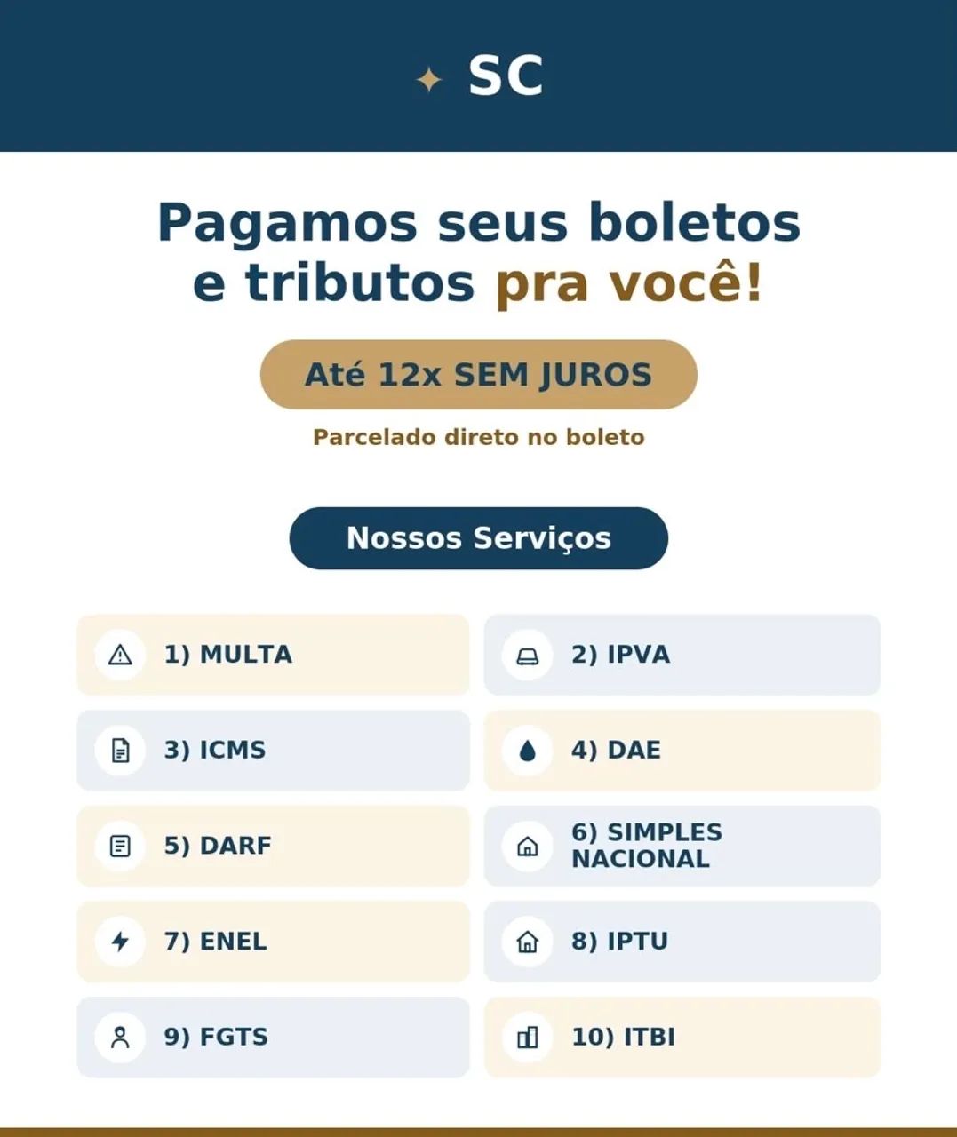 Pagamos suas dívidas no boleto sem juros 