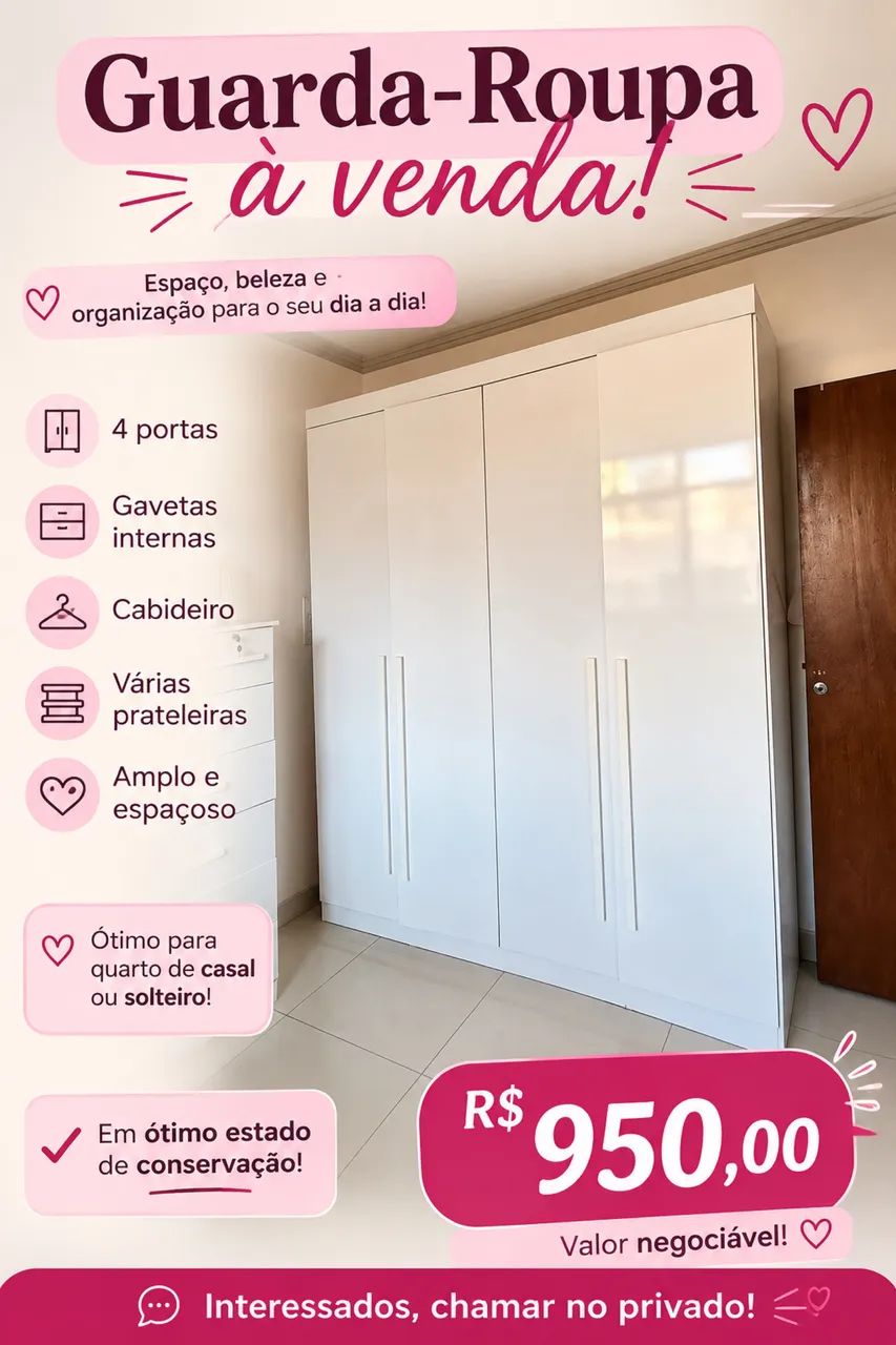 Vendo guarda roupa 