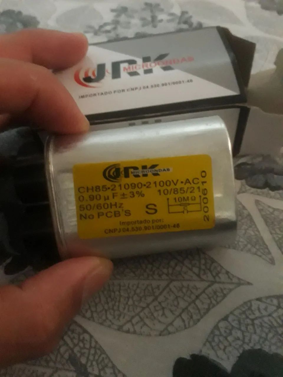 Capacitor de micro-ondas!