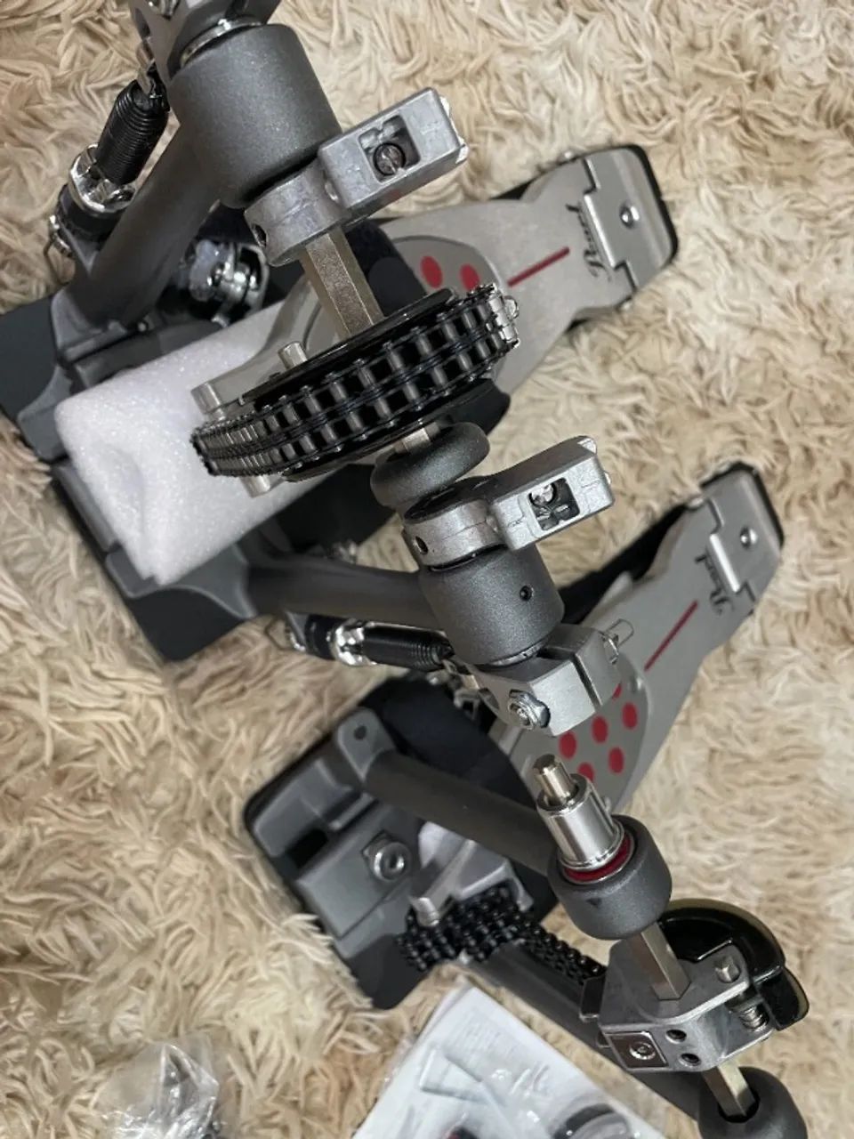 Pedal Duplo Pearl Eliminator P-2052C Redline - Foto 3