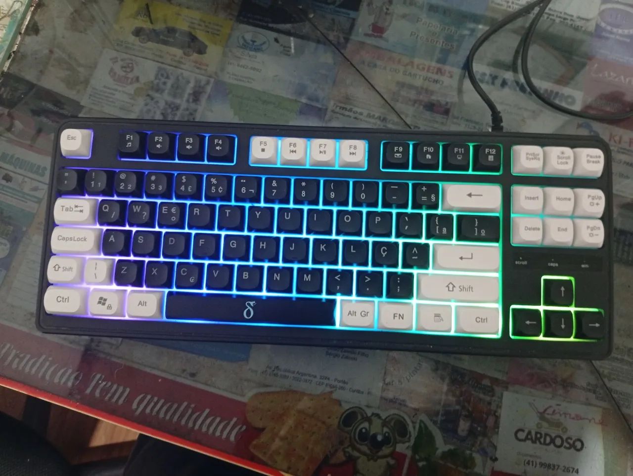 Teclado Gamer Iluminação LED -Resistente e Confortável - Foto 3
