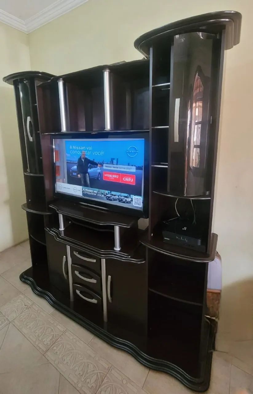 Vendo Estante e TV Panasonic LCD ( Não é Smartv) - Foto 2