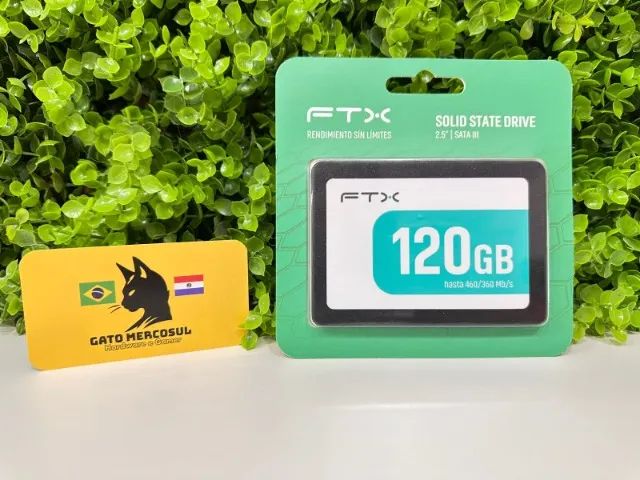 SSD FTX, 120GB, SATA 3, Leitura 460MB/s Gravação 360MB/s