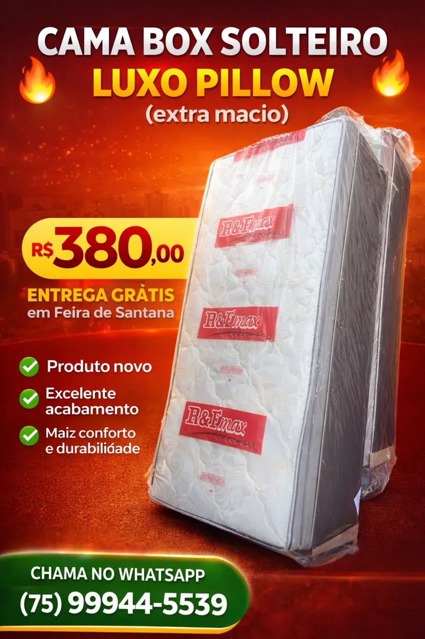 Cama box luxo Pillow solteiro  - Foto 2