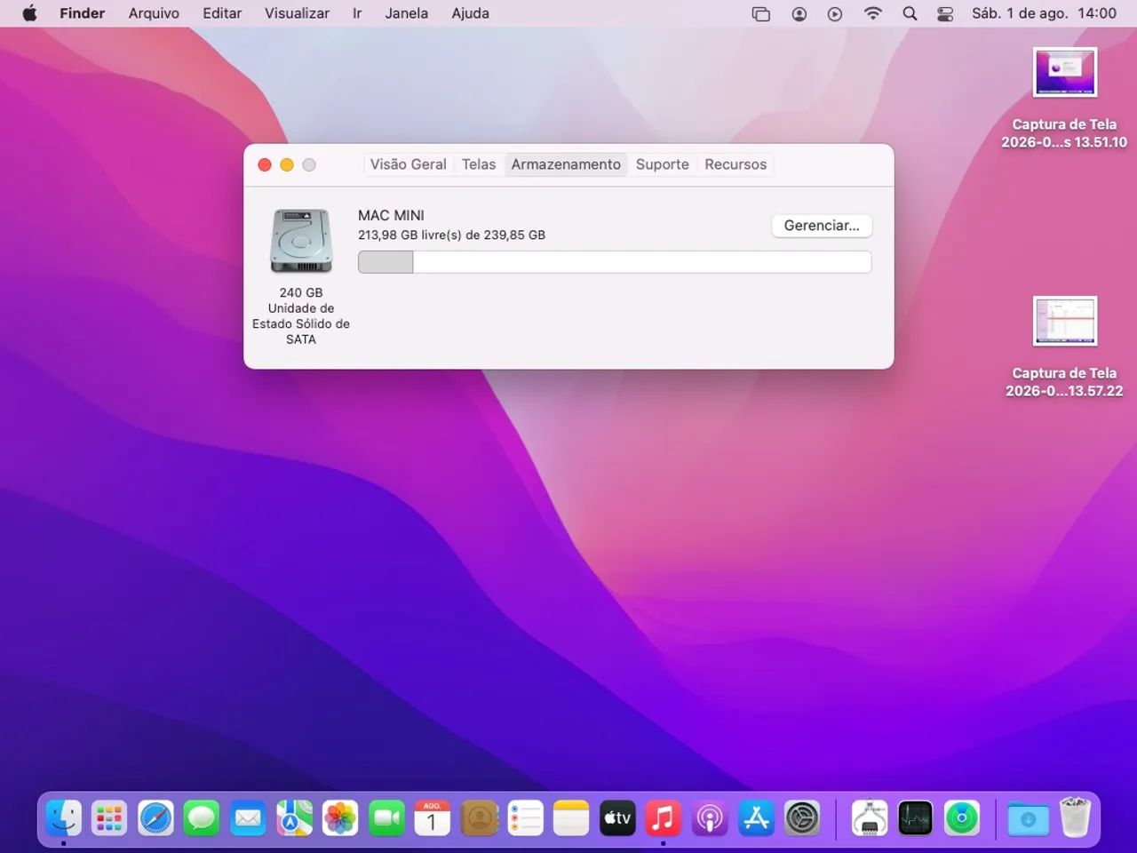 mac mini 2014 4gb 240gb ssd e apple superdrive - Foto 5