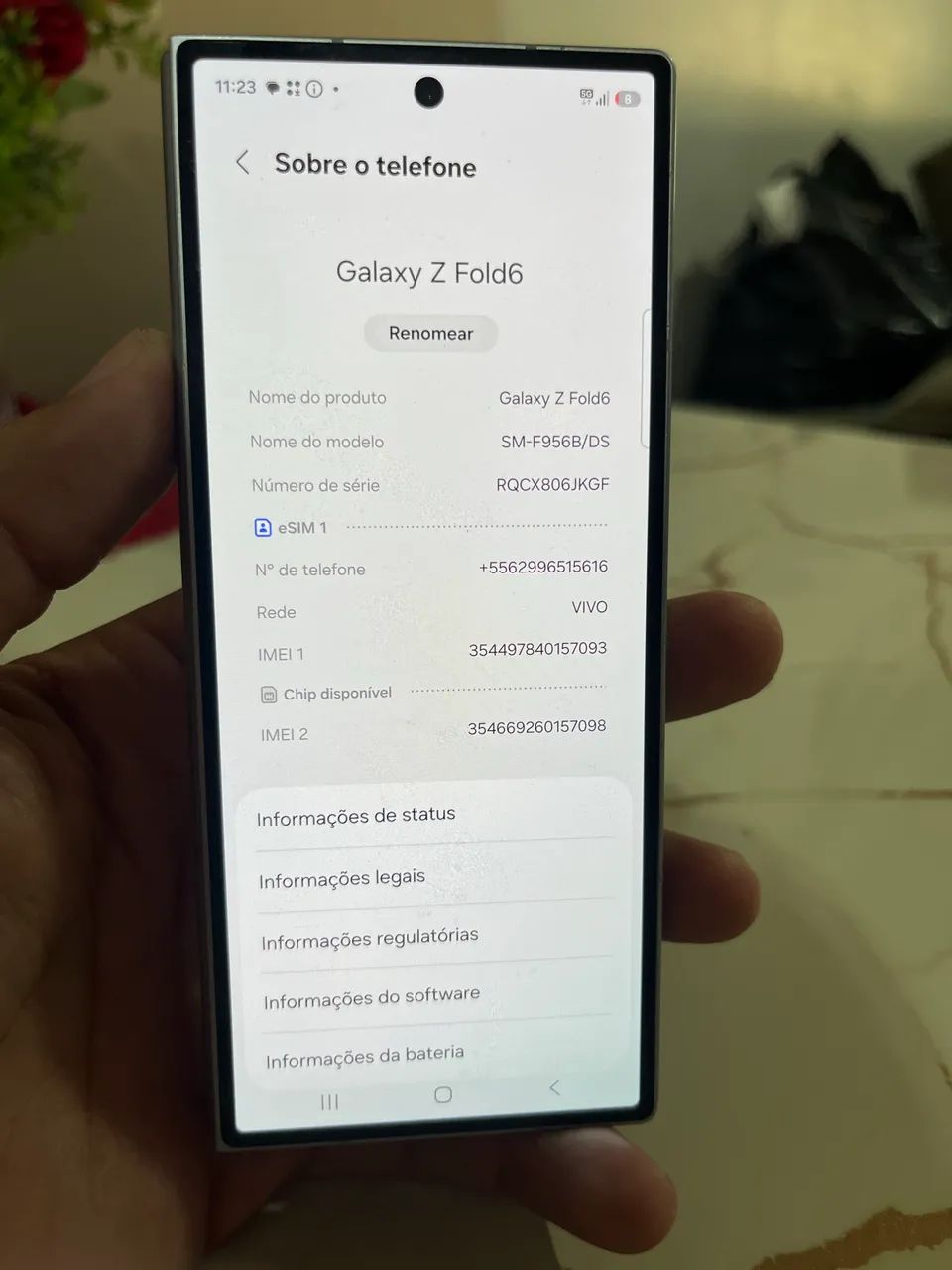  SAMSUNG ZFOLD 6   512 GB R$1.350 - Foto 3
