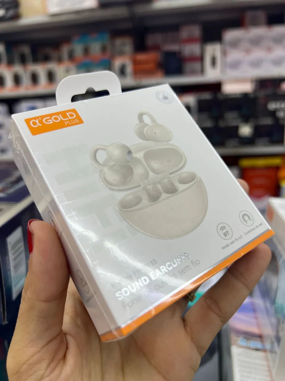 Fone Bluetooth Brinco esporte corrida - Foto 3