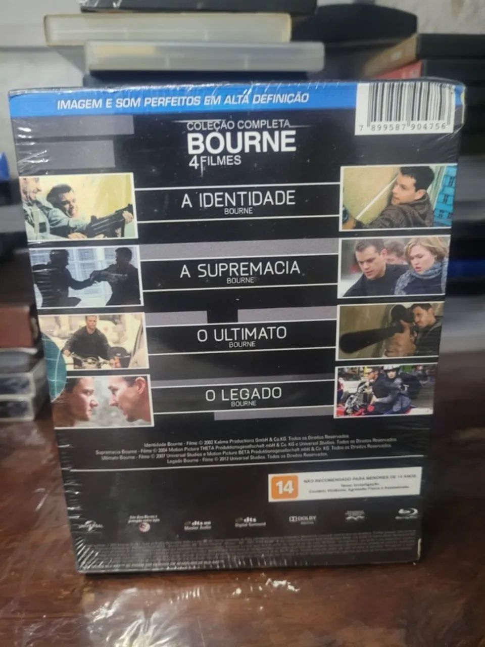 coleção completa bourne 4 filmes bluray lacrado - Foto 4