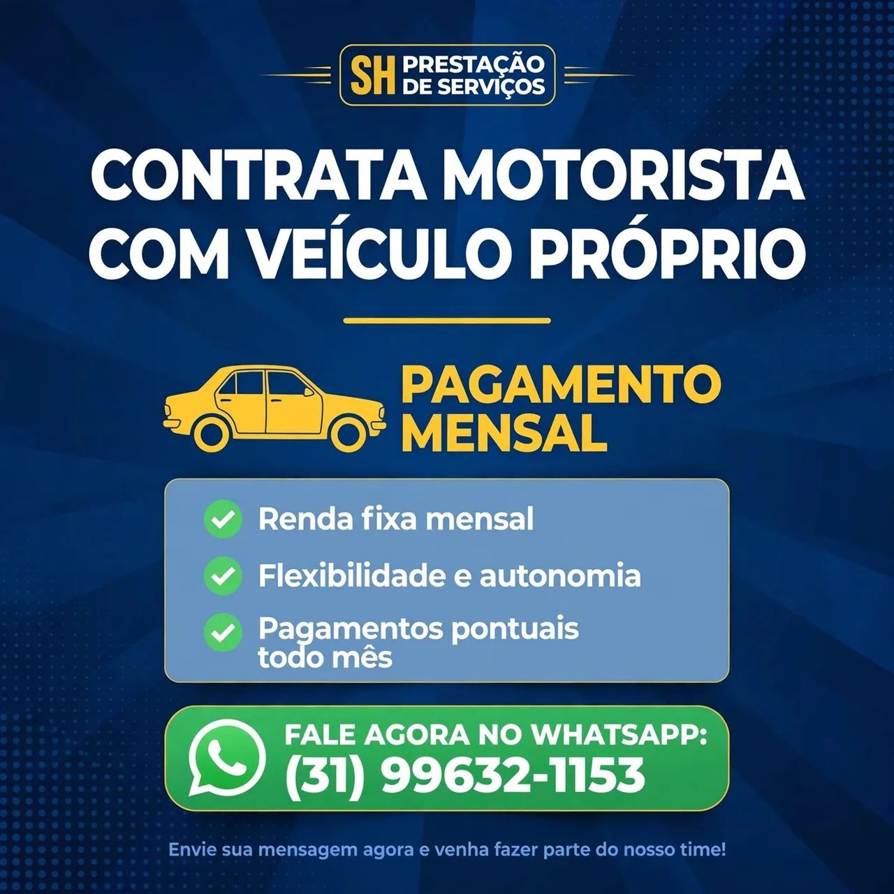 Vaga de emprego motorista 