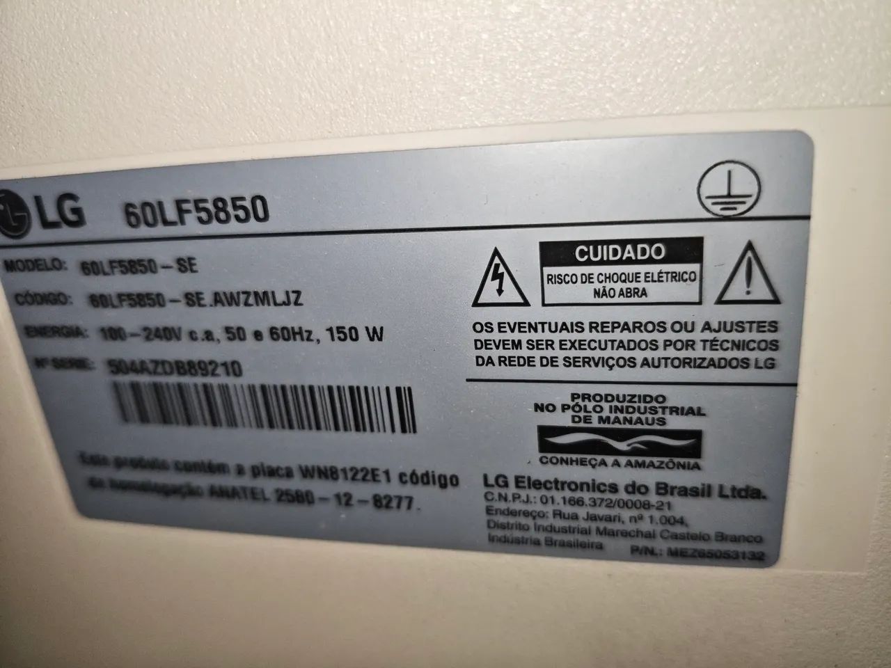 Smart TV LG, Mod:60LF5850, 60 polegadas. - Foto 3