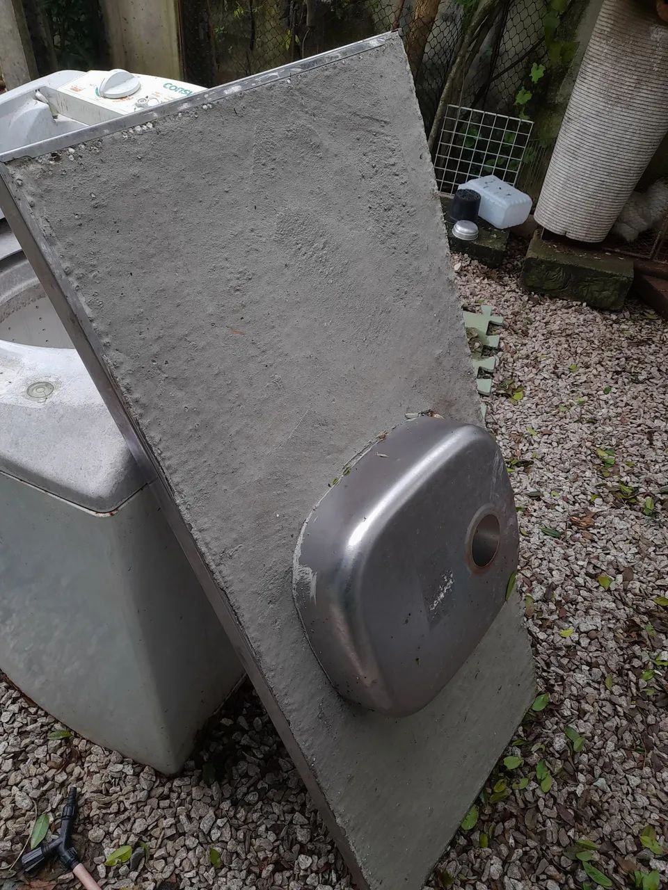 Cuba de inox com concreto - Foto 3