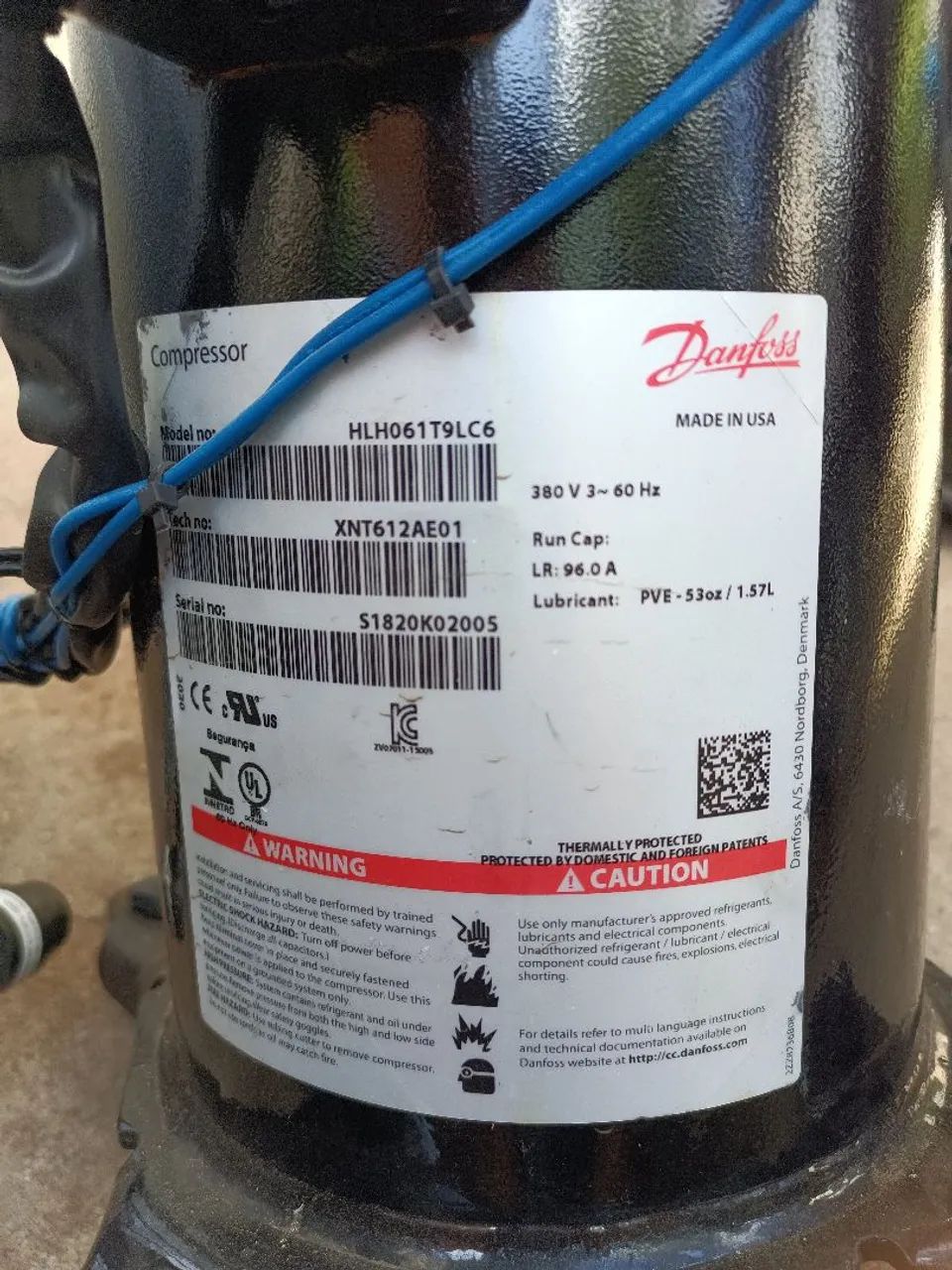 compressor hlh061t9lc6 - Foto 2