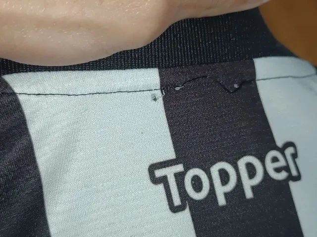 camisa original 2018 atlético mg topper listrada p - Foto 5