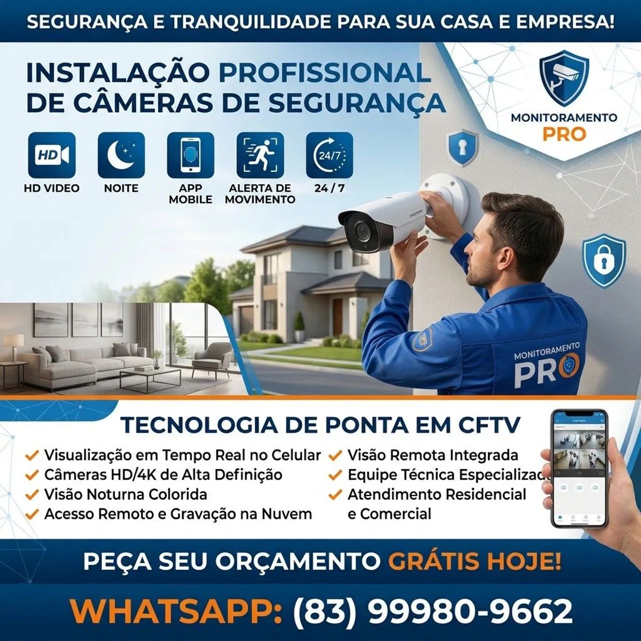 Instalação de Câmeras 