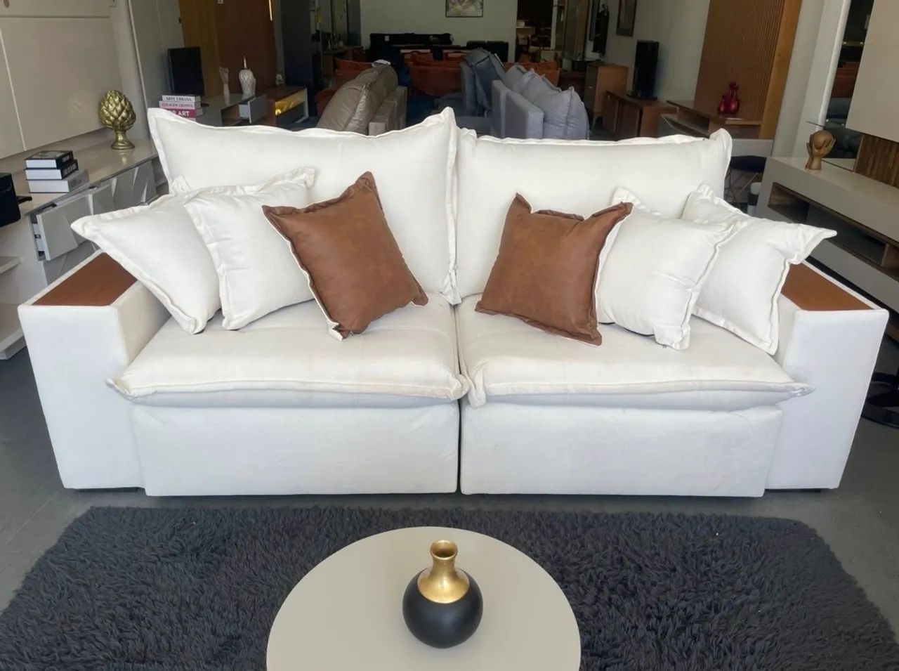 Sofá Cama Reclinável Versatile 250 Linho Bege - Foto 3