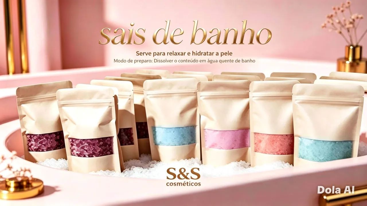 Sais de banho e esfoliante