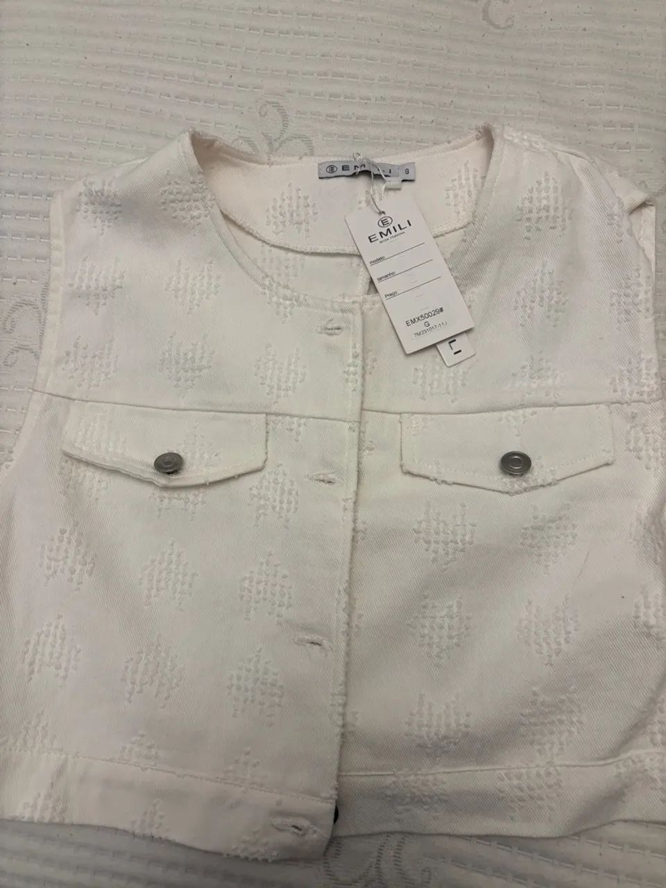 Conjunto de saia e colete 
