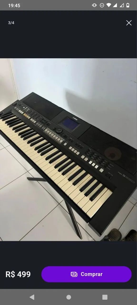 PSR S650 com Tela queimada - Foto 2