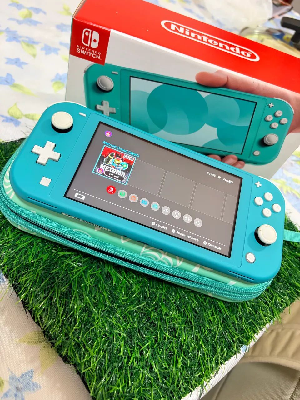 Nintendo Switch Lite - Azul Turquesa 32GB - Foto 3