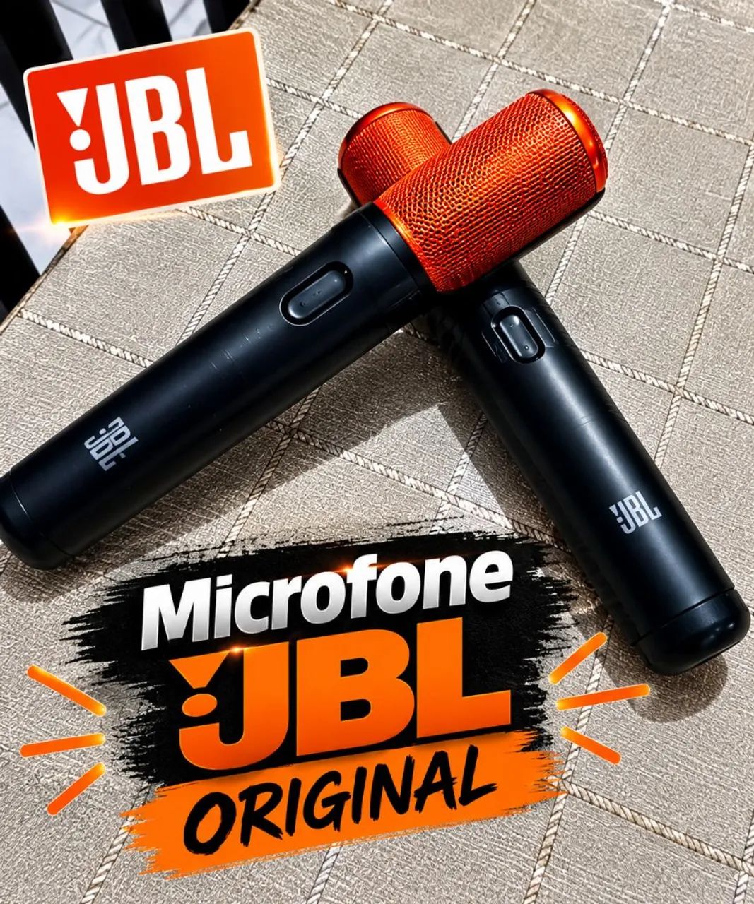 Vendo par de microfone JBL original .