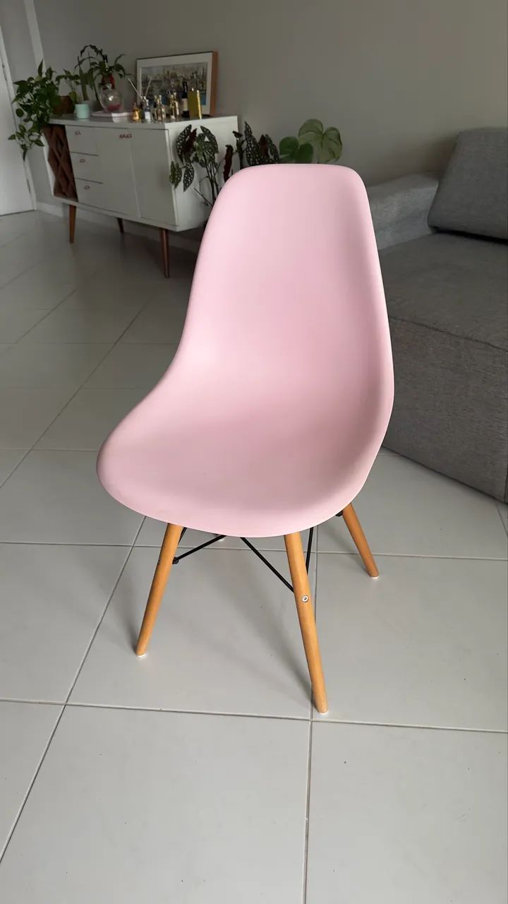 Cadeira Eames Eiffel - Rosa claro - Foto 2