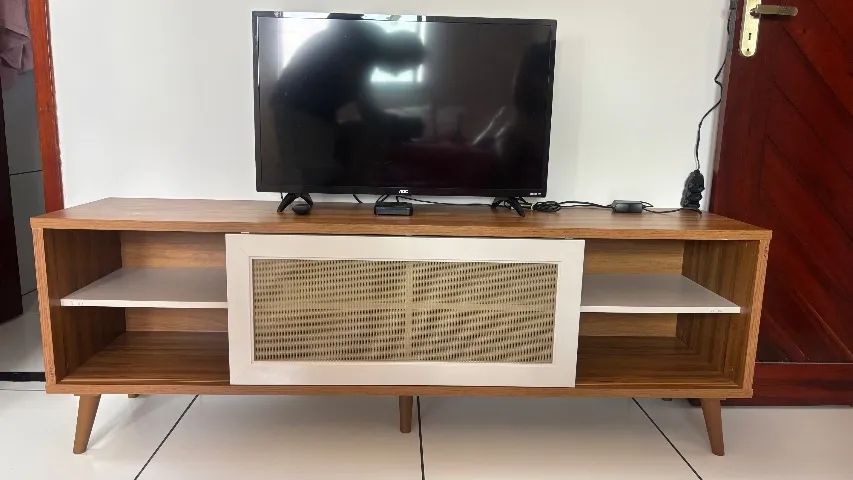 Rack Estilo Retrô Tv Até 60 Polegadas 163 cm