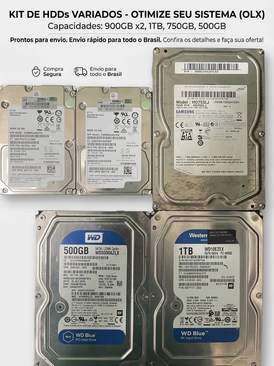 Kit de Hds - Armazenamento - Jacintinho, Maceió 1534486076 | OLX