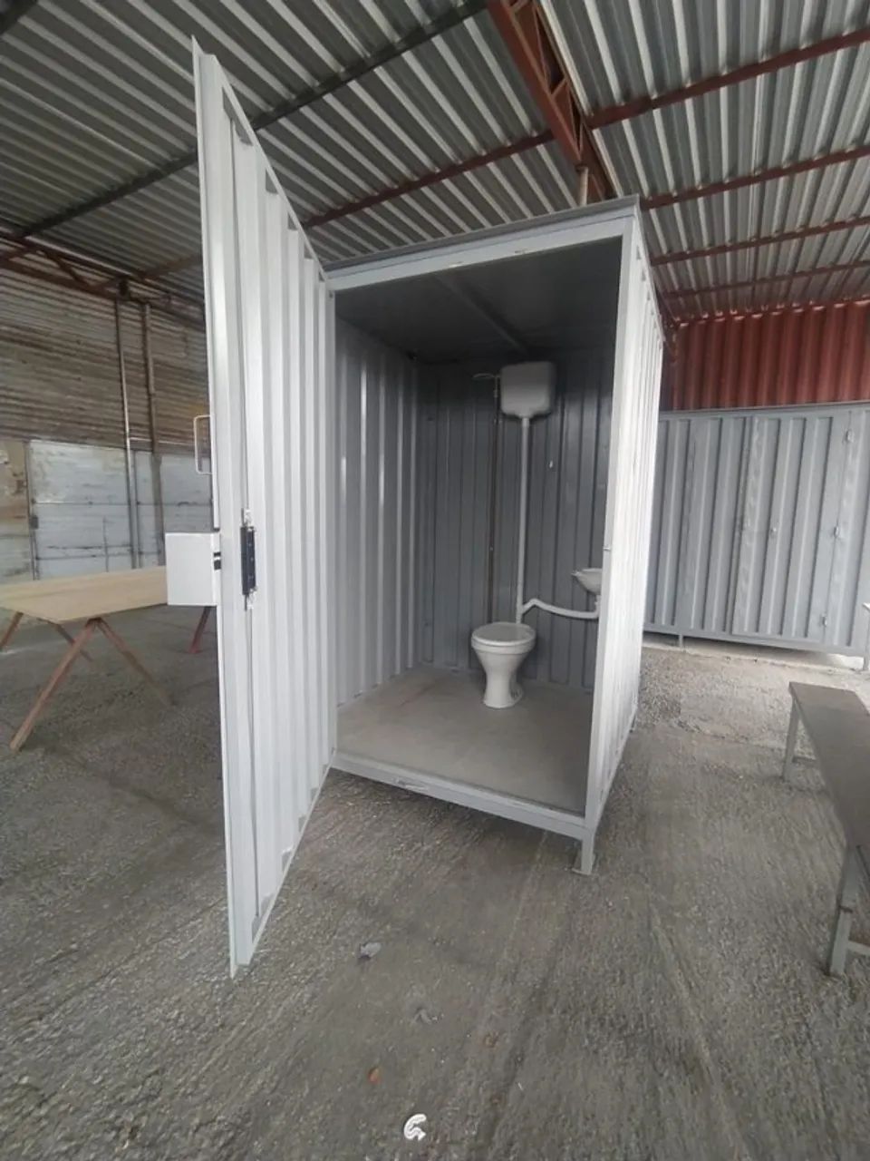 Container Banheiro em Aço Galvanizado com Piso Naval e Tetra - Foto 3