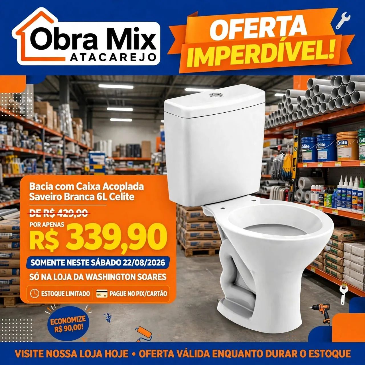 Vaso Saveiro - celite 