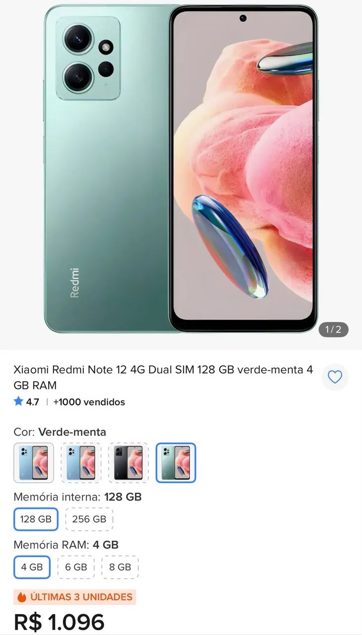 REDMI NOTE 12 4G CAPACIDADE 128GB - Foto 5