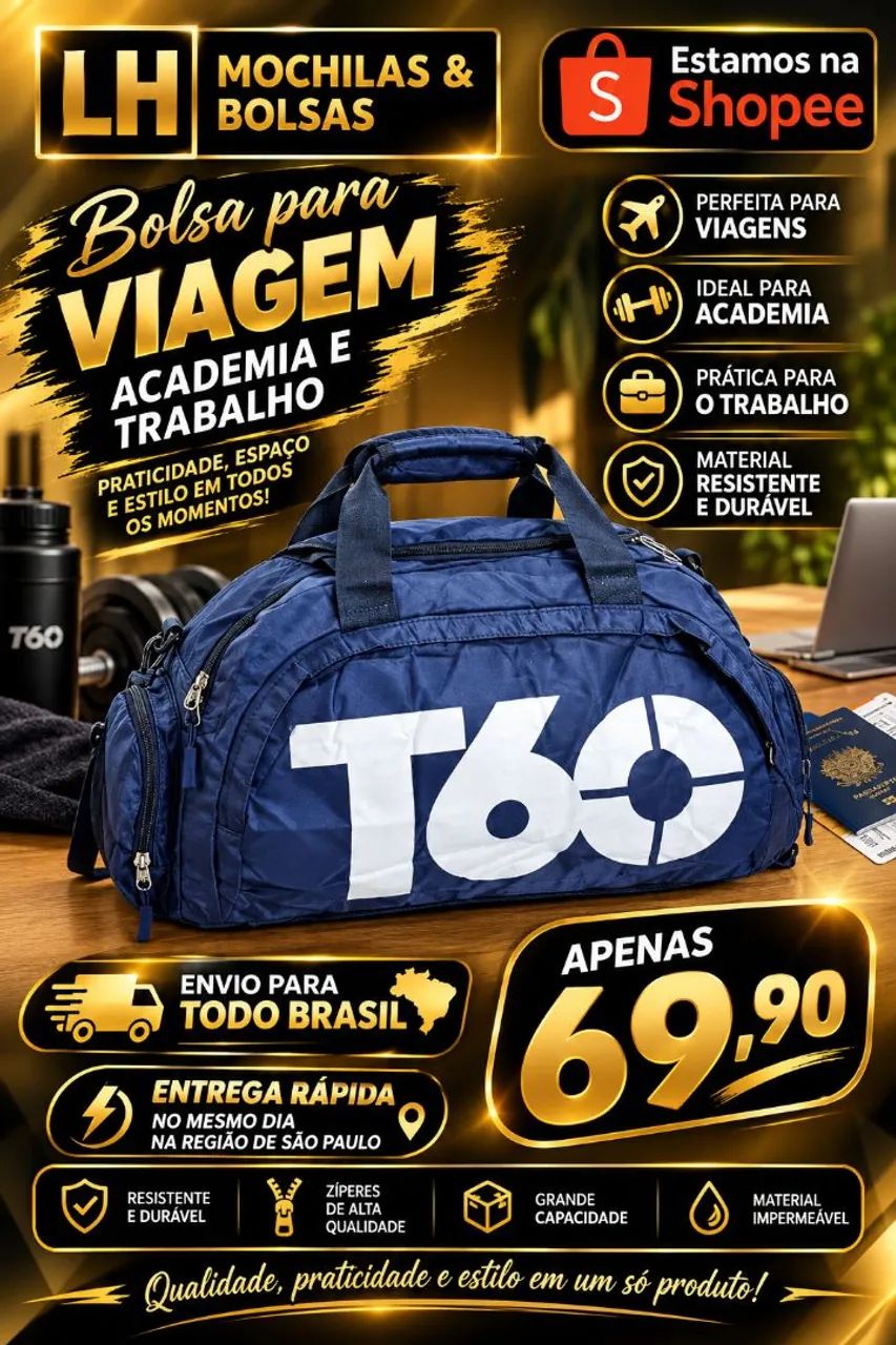 Bolsas para Academia e viagem - Foto 2