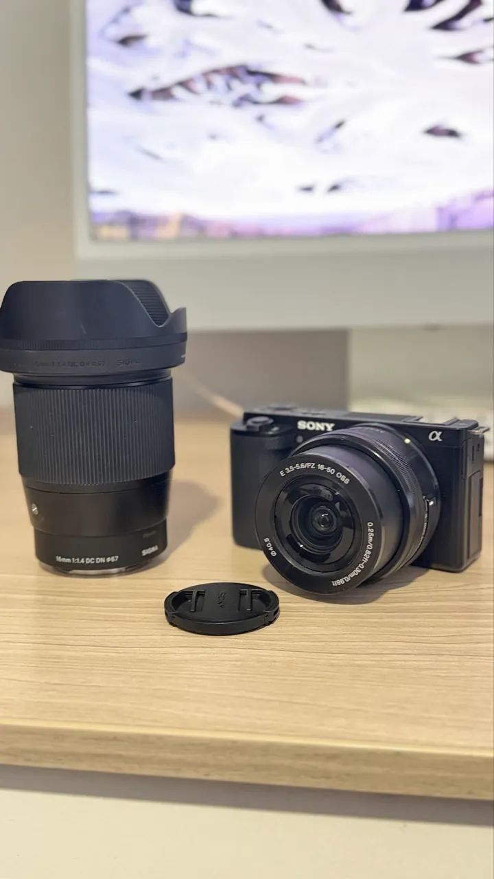 Câmera zve-10 e lentes  - Foto 4