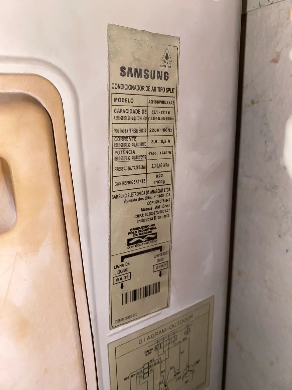AR CONDICIONADO SAMSUNG 18.000BTUs  - Foto 2