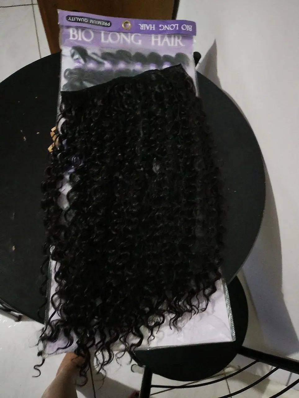 Mega hair cacheado
