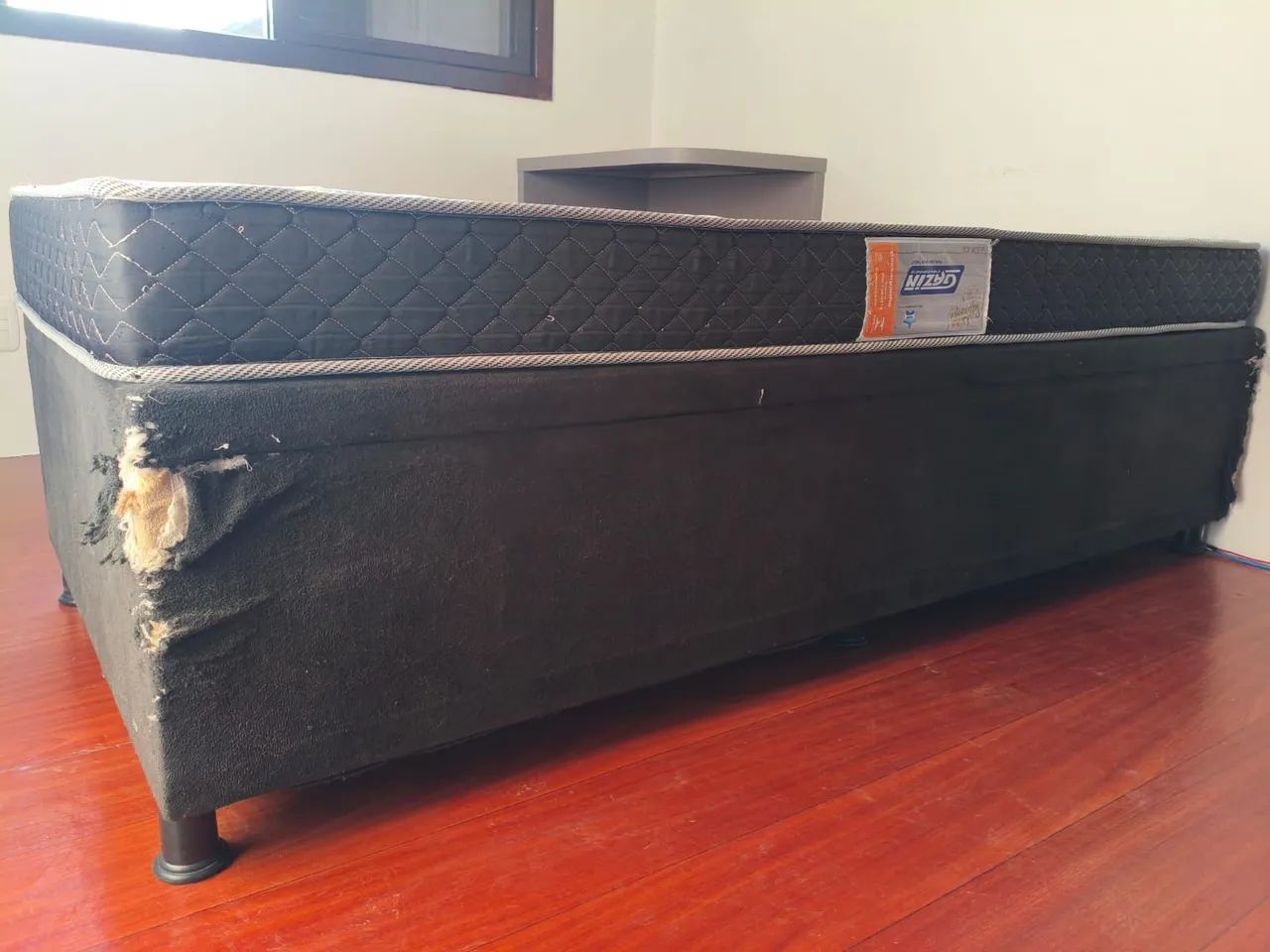 Cama box baú solteiro com colchão - Foto 4
