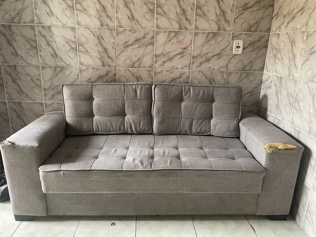 Vendo sofa 3 lugares  - Foto 4