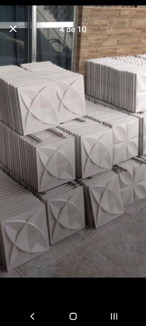 Decoração de parede gesso 3D - Foto 3