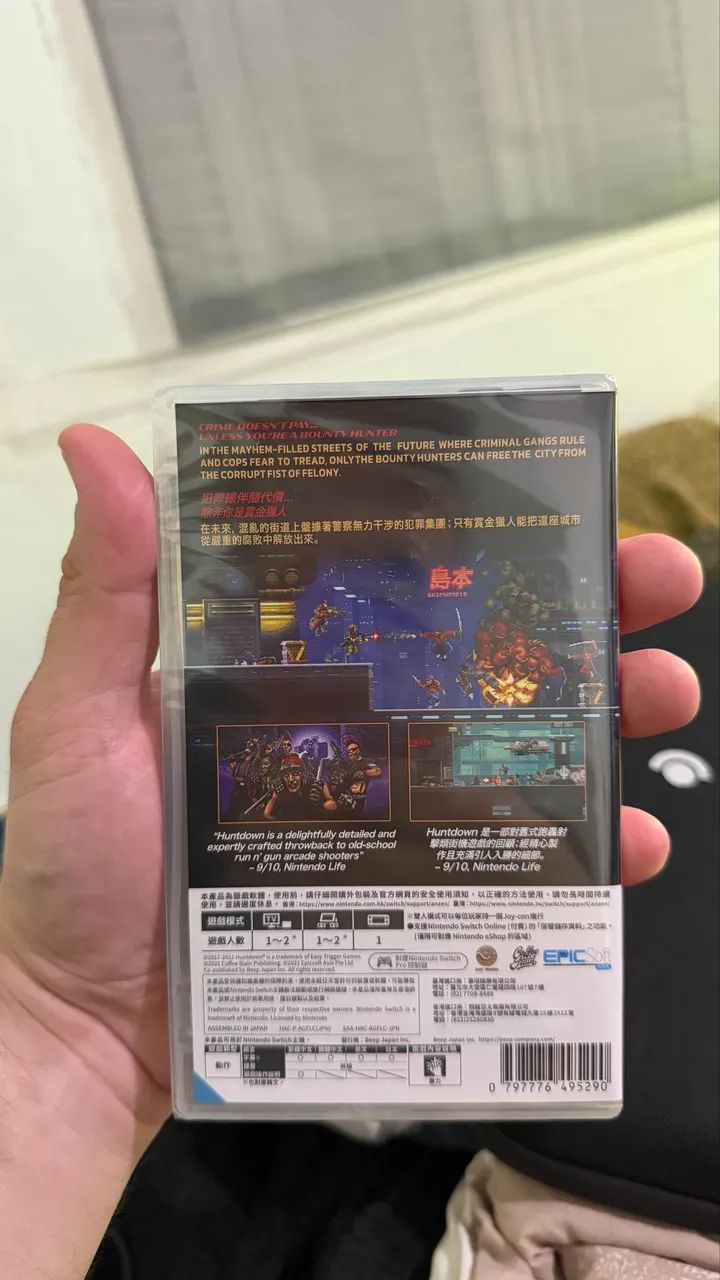 Huntdown Nintendo Switch lacrado