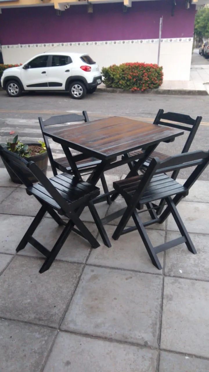 CONJUNTO DE MESA DOBRÁVEL - Foto 5